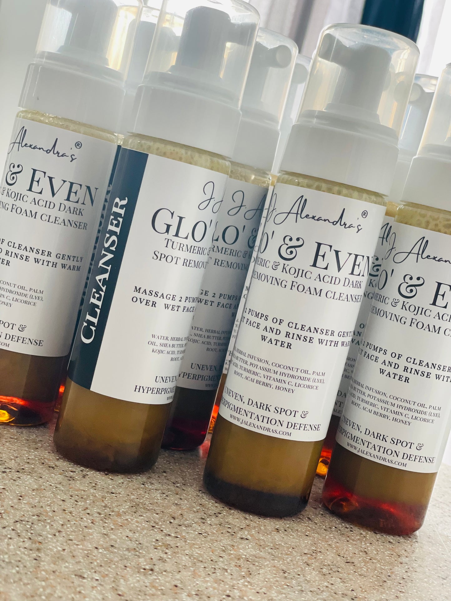 Glo' and Even Turmeric & Kojic Acid Dark Spot Removing Foam Wash